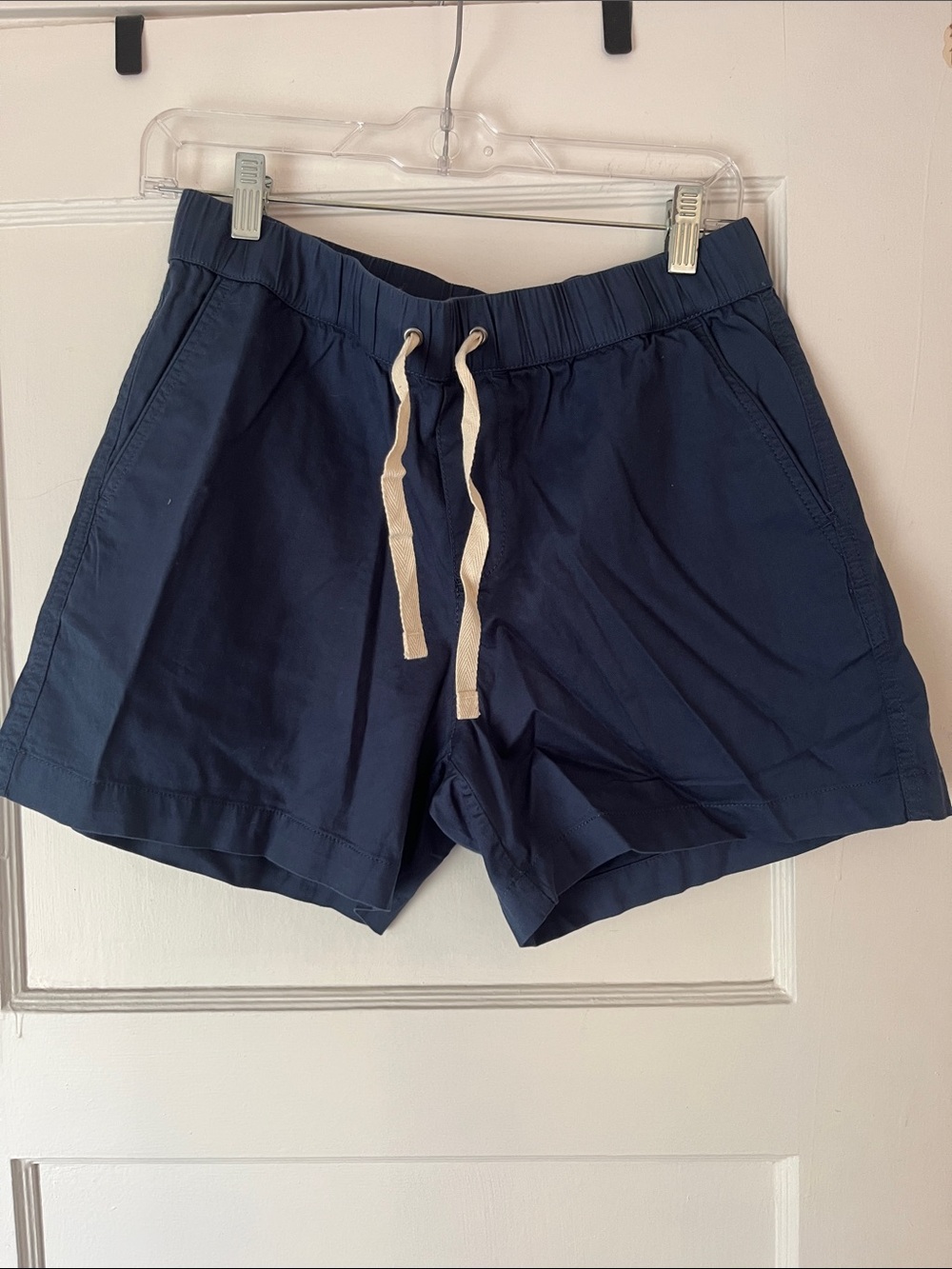 PACT ORGANIC Women's Navy Drawstring Athletic Shorts